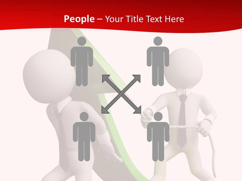 Arrow Stock Workteam PowerPoint Template