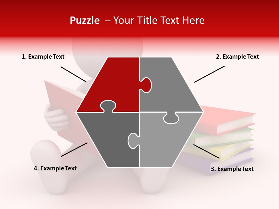 Education Student Textbook PowerPoint Template