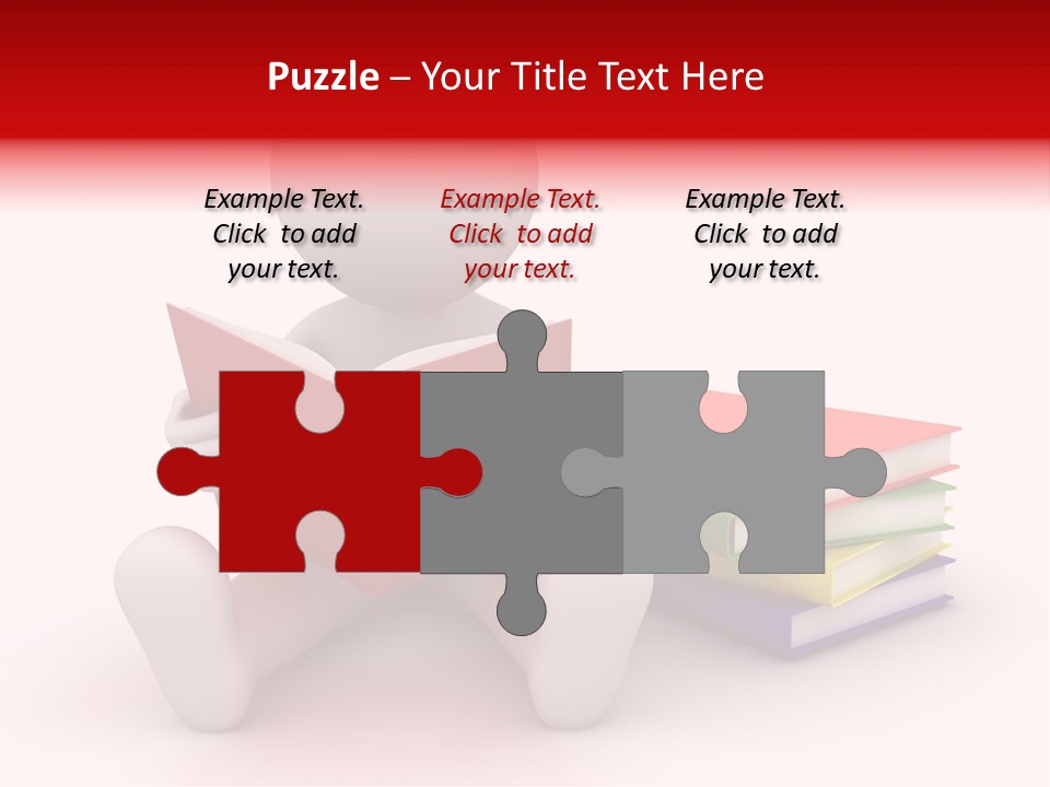 Education Student Textbook PowerPoint Template