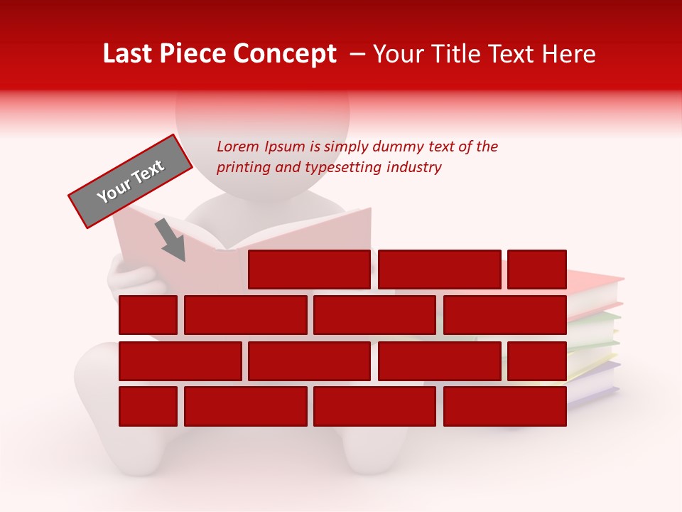 Education Student Textbook PowerPoint Template