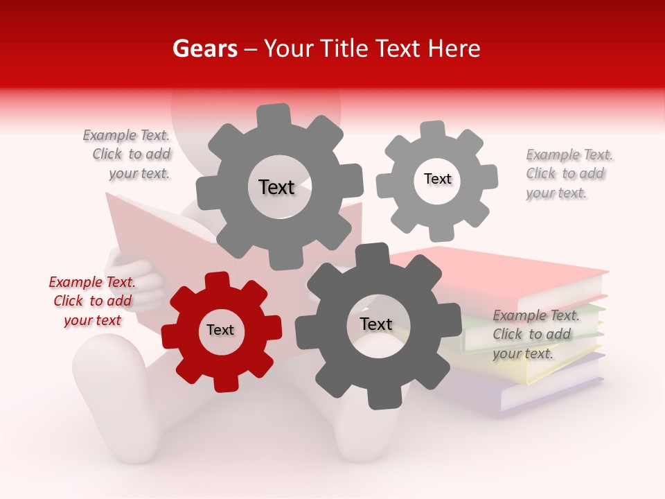 Education Student Textbook PowerPoint Template