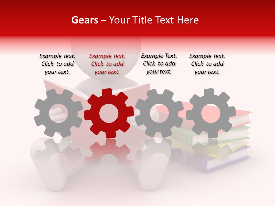 Education Student Textbook PowerPoint Template