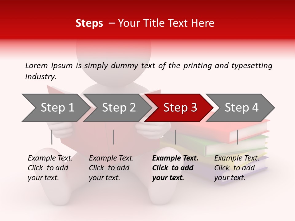 Education Student Textbook PowerPoint Template