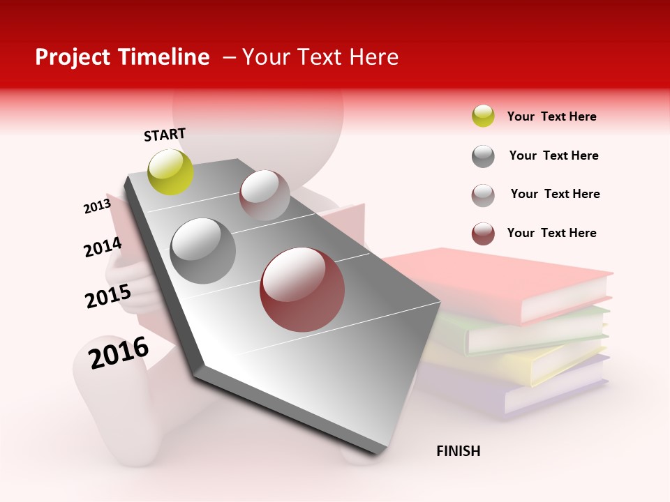 Education Student Textbook PowerPoint Template