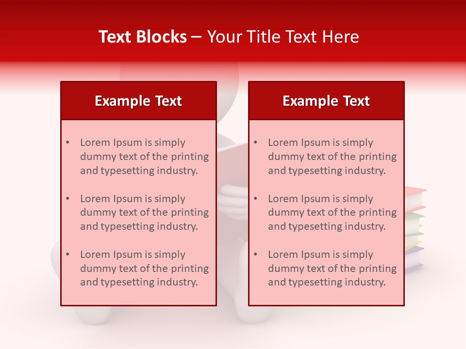 Education Student Textbook PowerPoint Template