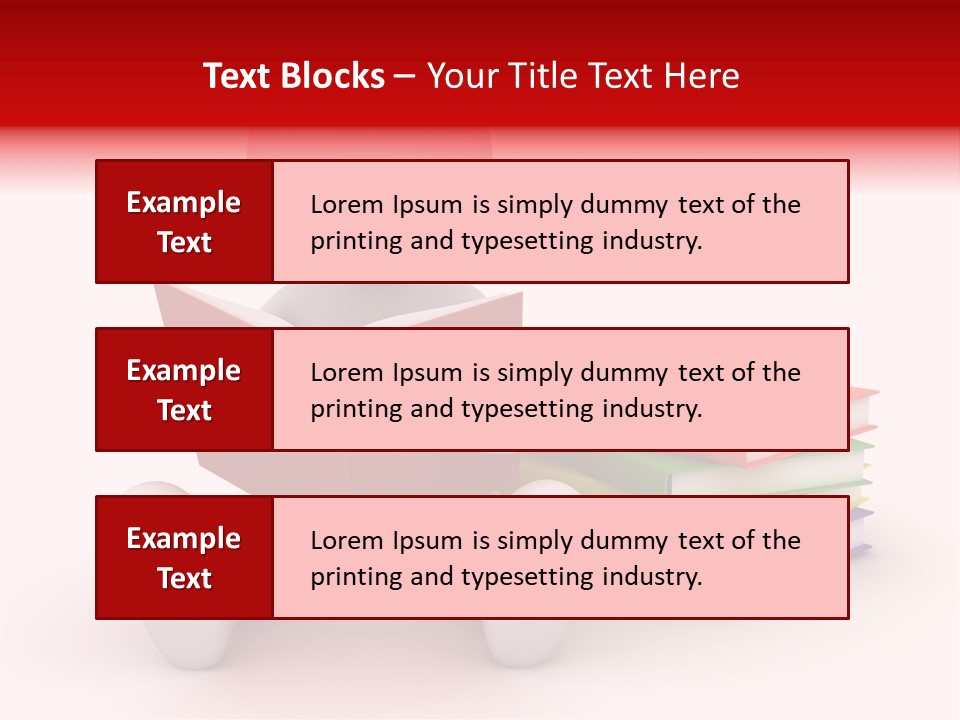 Education Student Textbook PowerPoint Template
