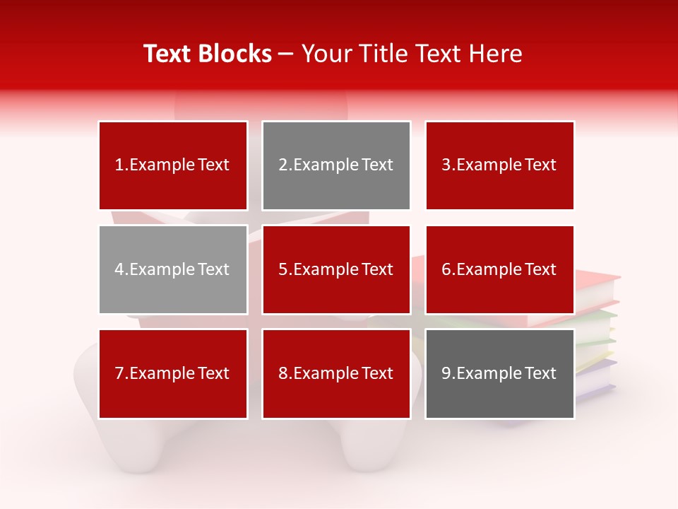 Education Student Textbook PowerPoint Template