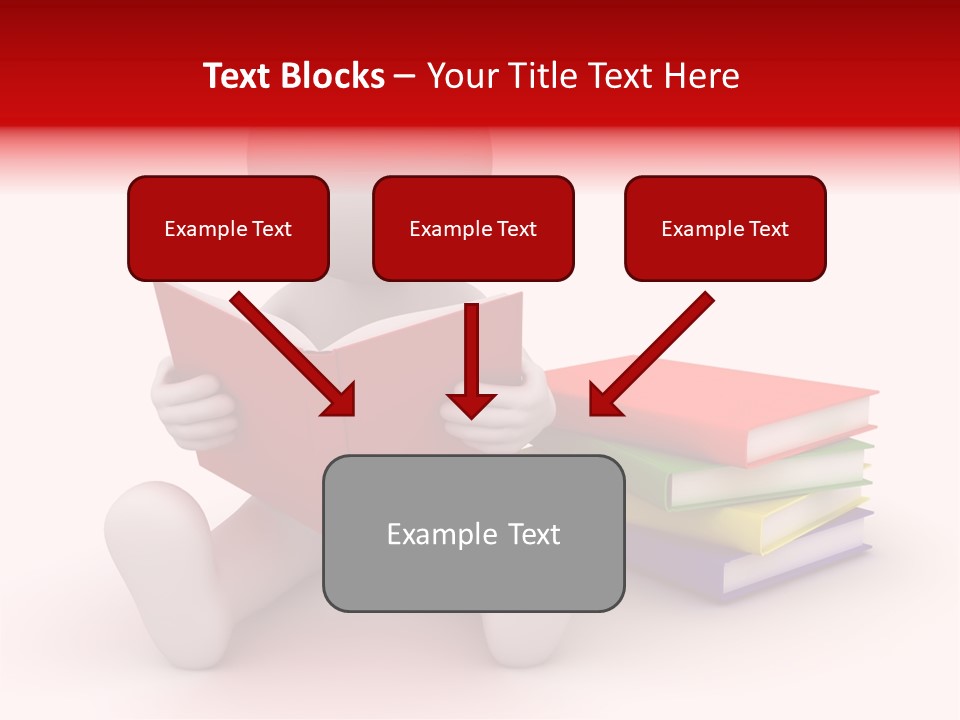 Education Student Textbook PowerPoint Template