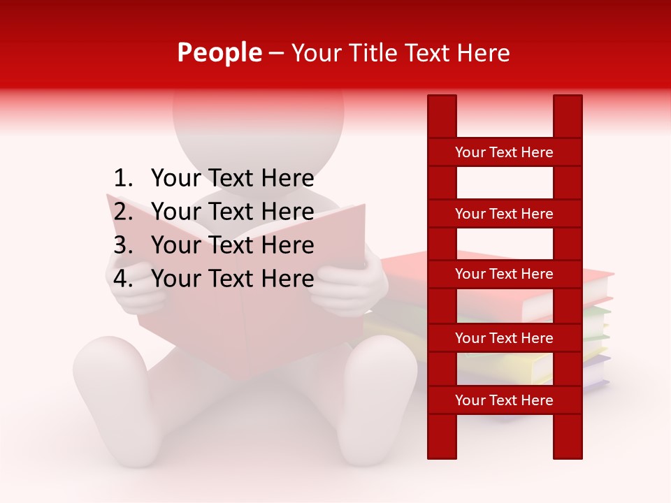 Education Student Textbook PowerPoint Template
