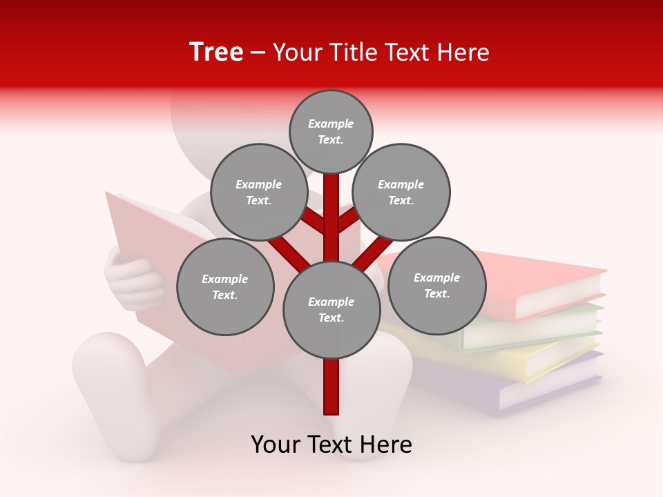 Education Student Textbook PowerPoint Template