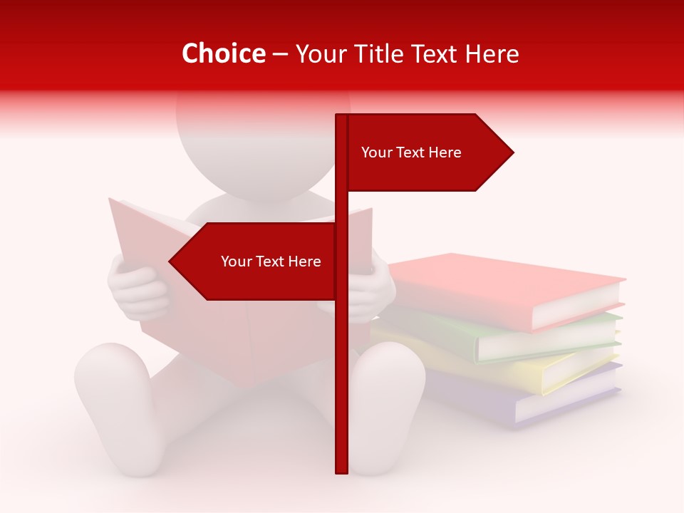 Education Student Textbook PowerPoint Template