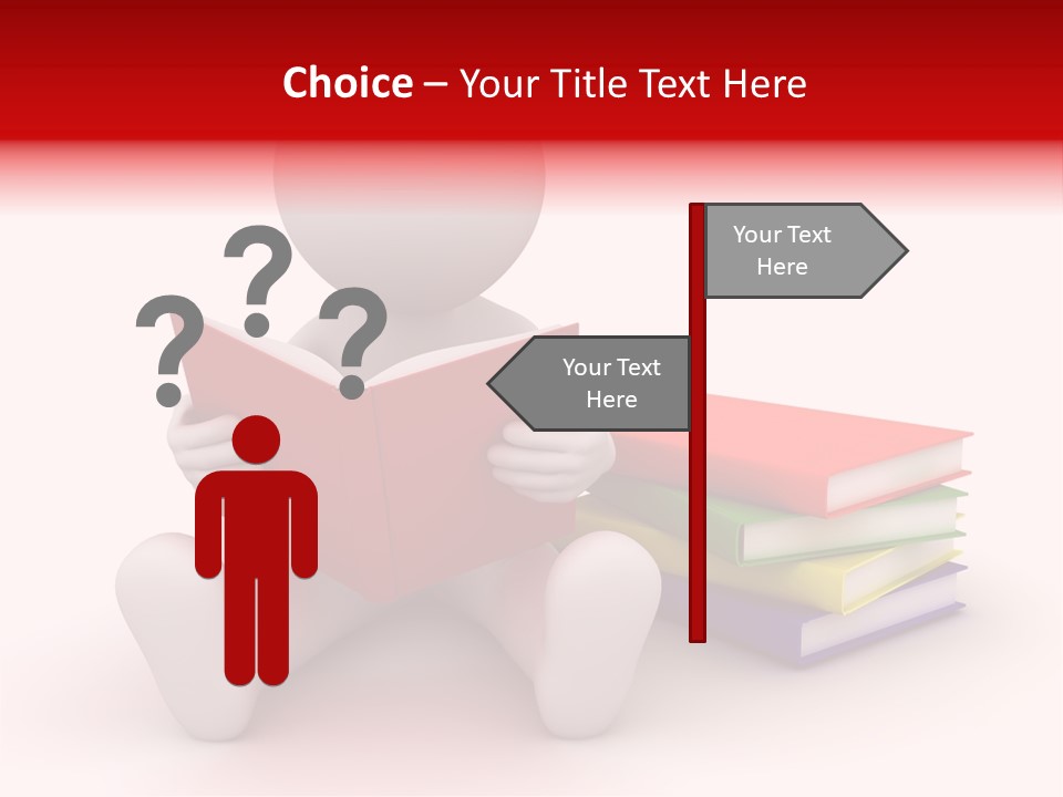 Education Student Textbook PowerPoint Template
