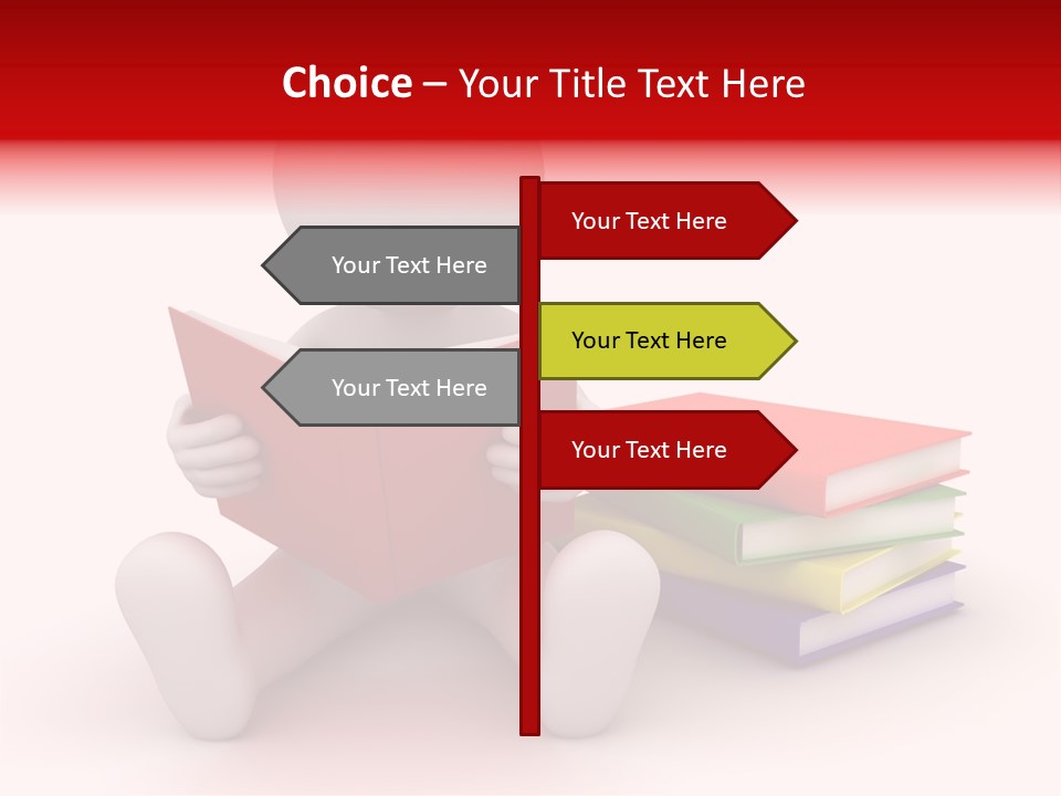 Education Student Textbook PowerPoint Template