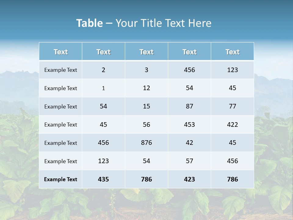 Cool Fresh Transparent PowerPoint Template