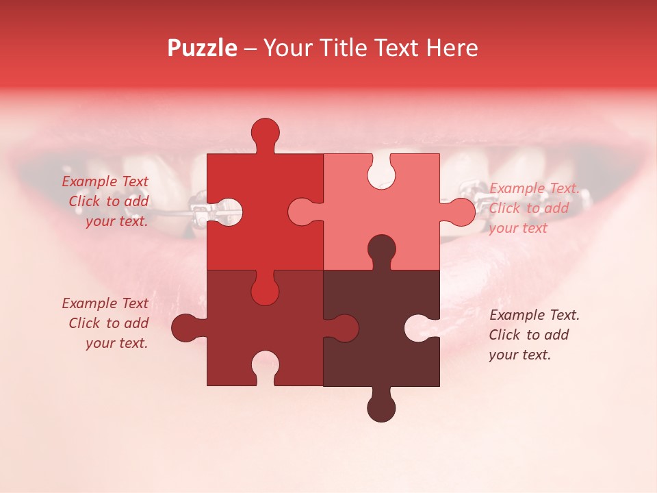 Cheerful Closeup Happiness PowerPoint Template