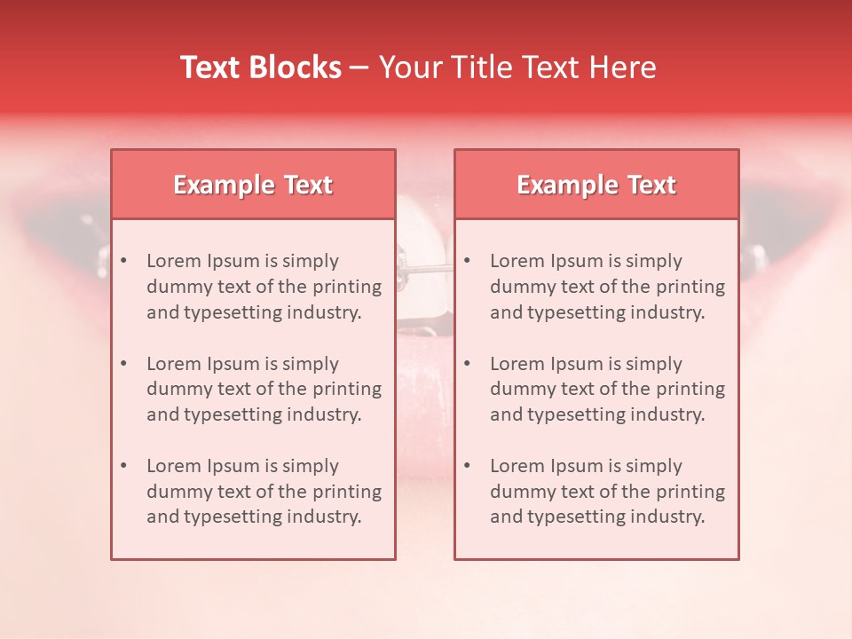 Cheerful Closeup Happiness PowerPoint Template