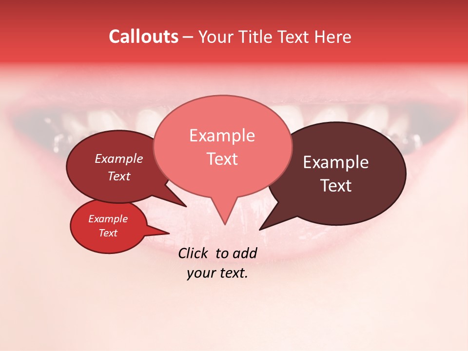Cheerful Closeup Happiness PowerPoint Template