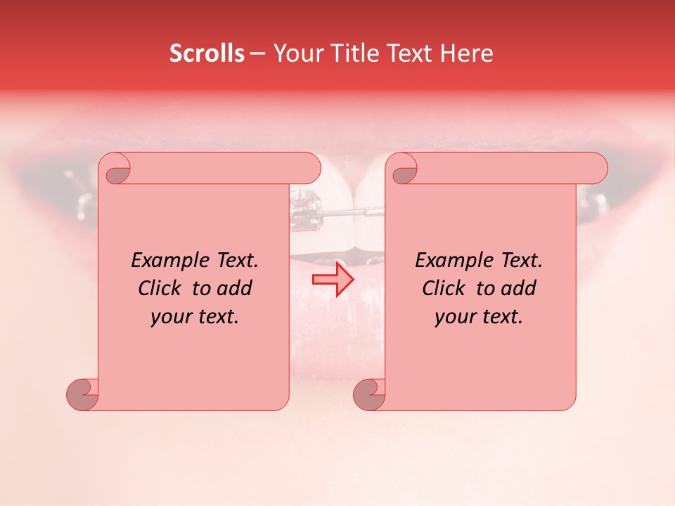 Cheerful Closeup Happiness PowerPoint Template