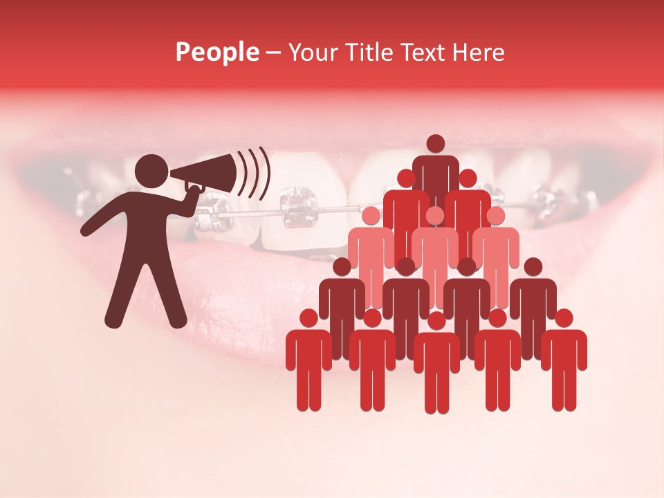 Cheerful Closeup Happiness PowerPoint Template