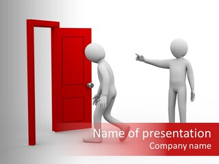 Getout Employee Kick PowerPoint Template