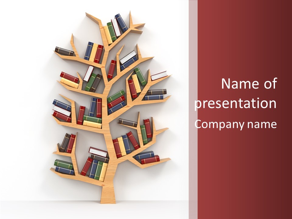 Dictionary Open White PowerPoint Template