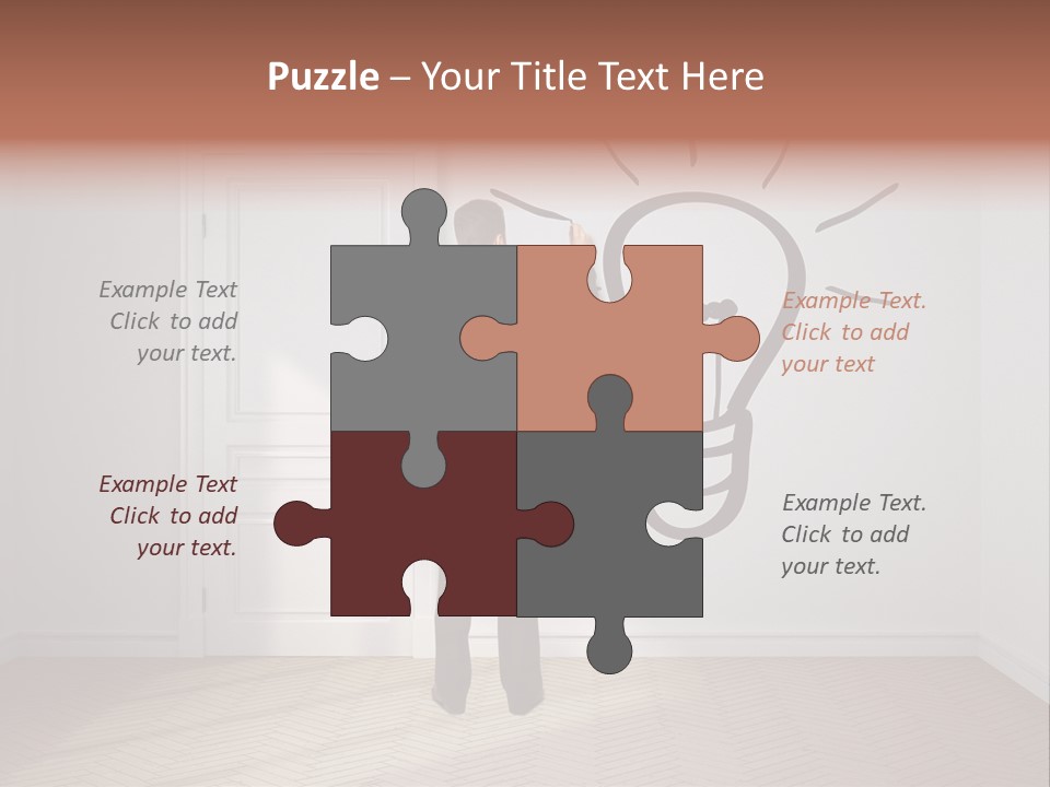 Education Businessman Sketch PowerPoint Template