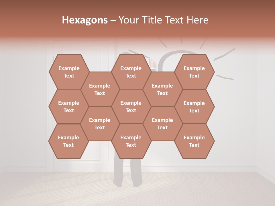 Education Businessman Sketch PowerPoint Template