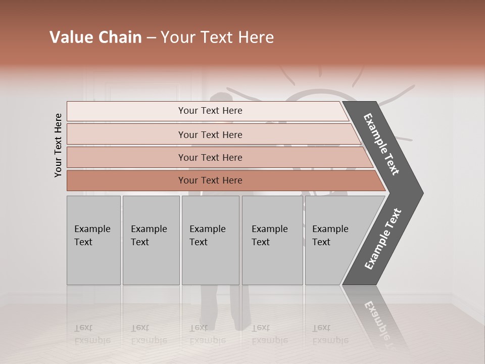 Education Businessman Sketch PowerPoint Template