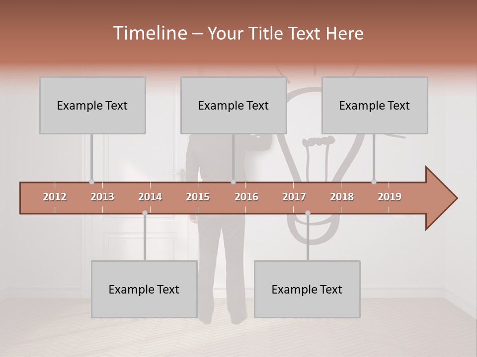 Education Businessman Sketch PowerPoint Template