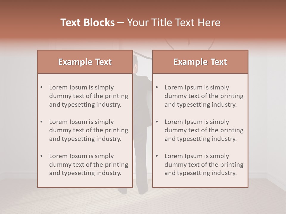 Education Businessman Sketch PowerPoint Template