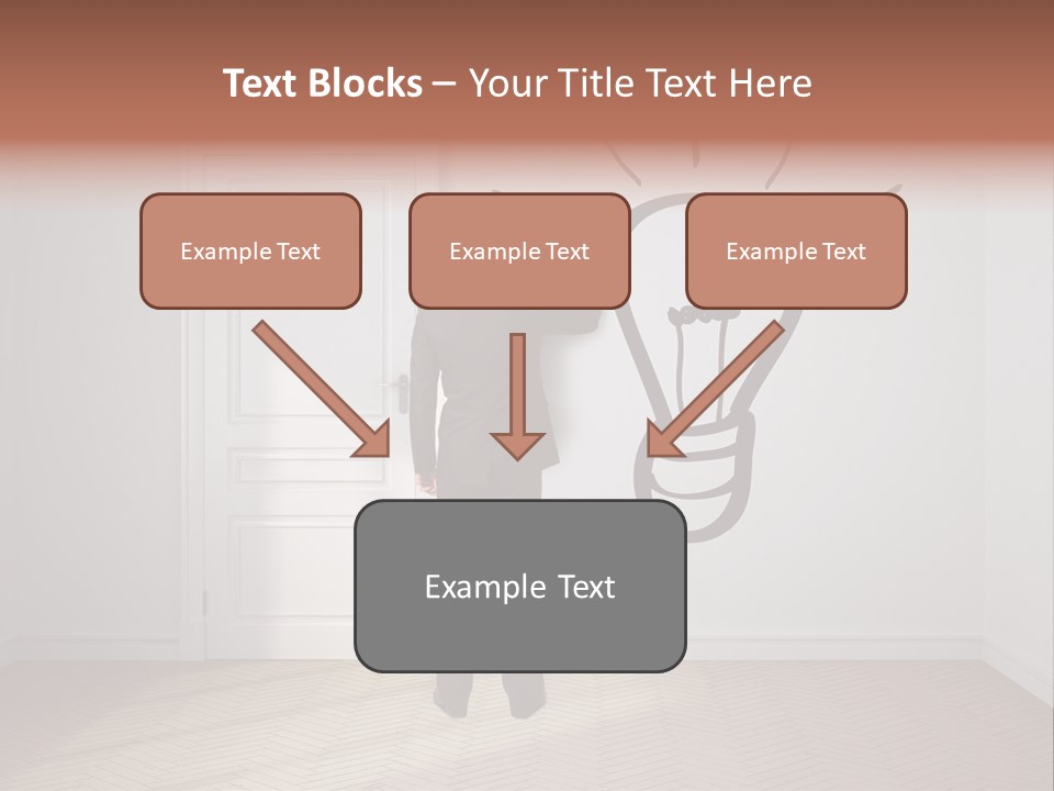 Education Businessman Sketch PowerPoint Template