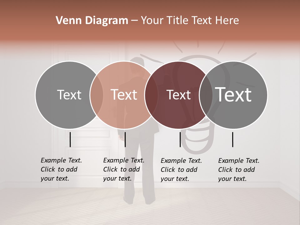 Education Businessman Sketch PowerPoint Template
