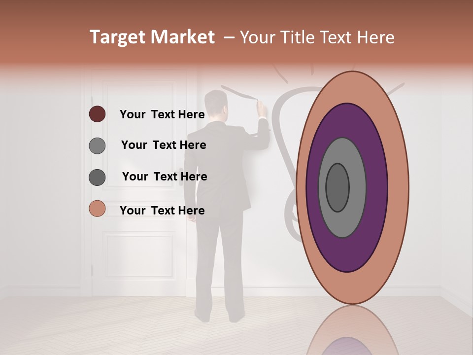 Education Businessman Sketch PowerPoint Template