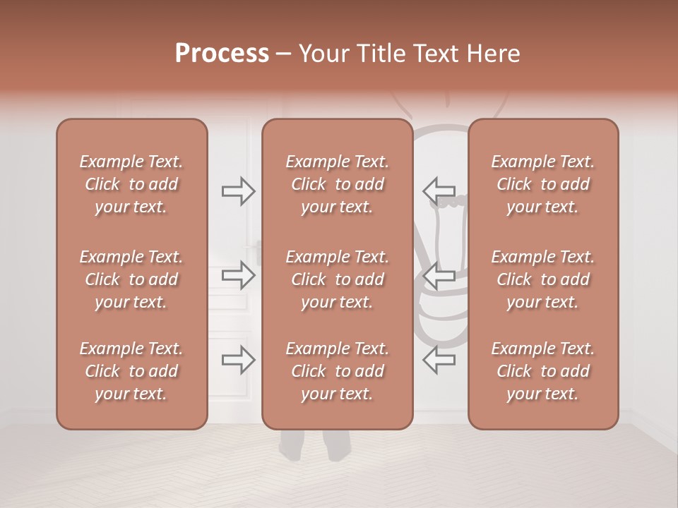 Education Businessman Sketch PowerPoint Template