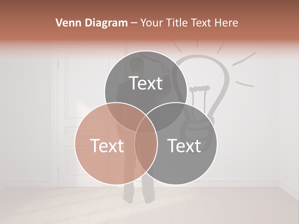 Education Businessman Sketch PowerPoint Template