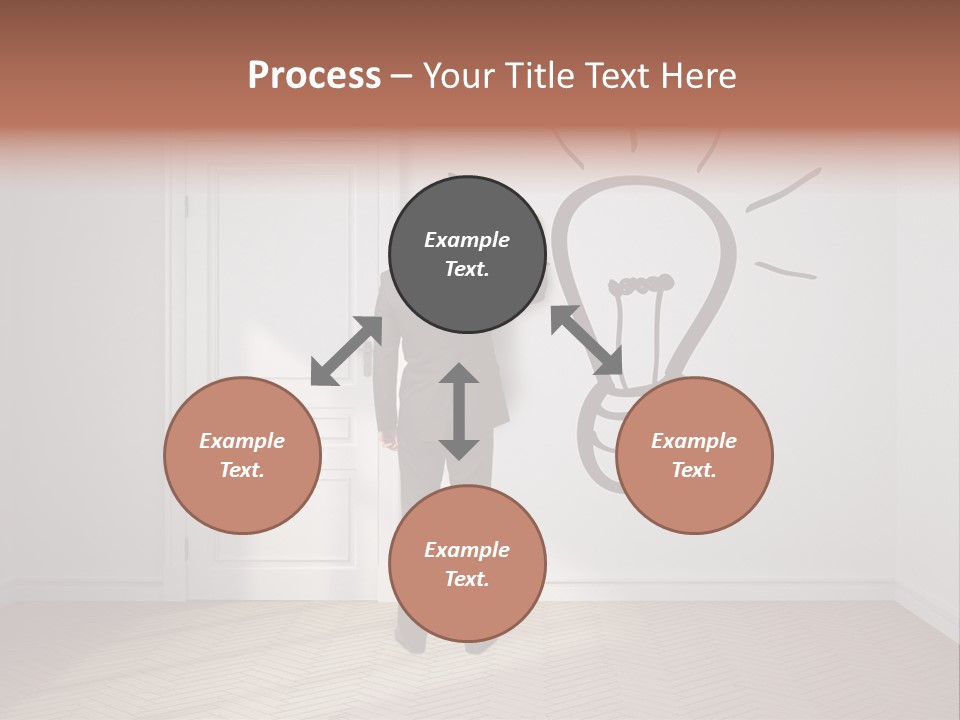 Education Businessman Sketch PowerPoint Template