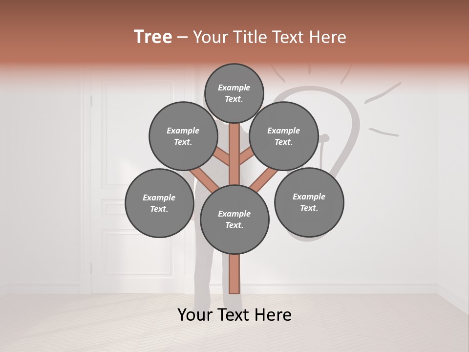 Education Businessman Sketch PowerPoint Template