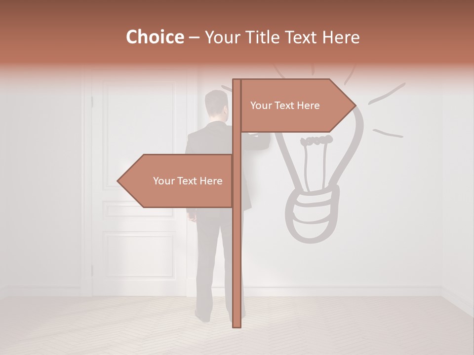 Education Businessman Sketch PowerPoint Template