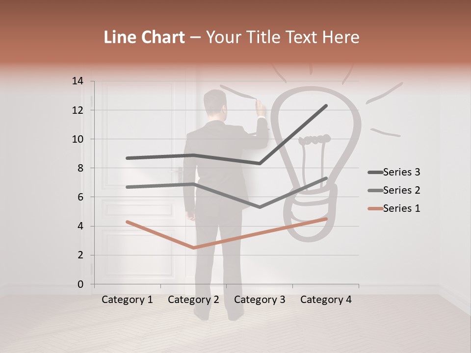 Education Businessman Sketch PowerPoint Template