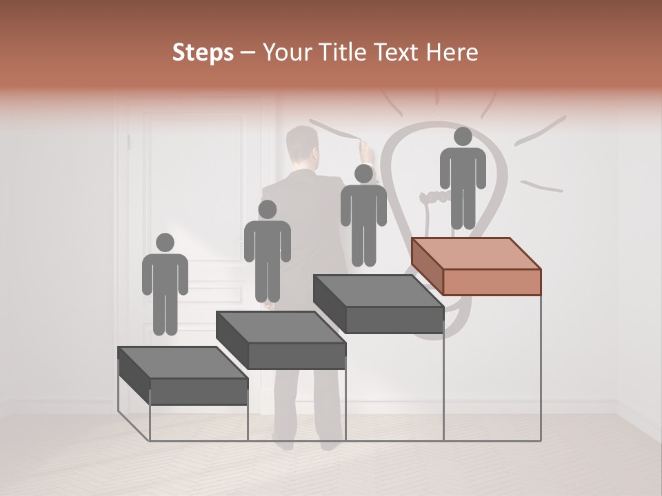 Education Businessman Sketch PowerPoint Template