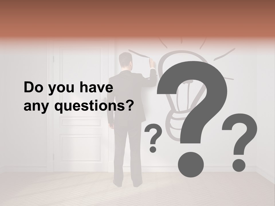 Education Businessman Sketch PowerPoint Template