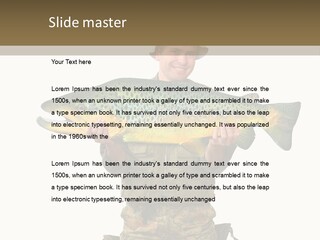 Trout Fishing Gone Fishing Vacations PowerPoint Template