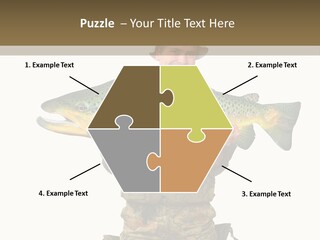 Trout Fishing Gone Fishing Vacations PowerPoint Template