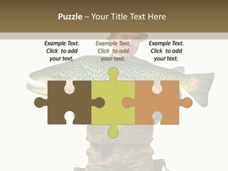 Trout Fishing Gone Fishing Vacations PowerPoint Template