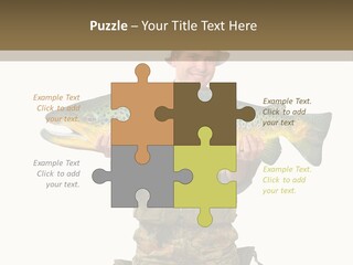 Trout Fishing Gone Fishing Vacations PowerPoint Template