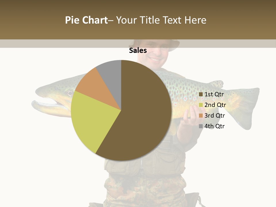 Trout Fishing Gone Fishing Vacations PowerPoint Template