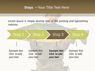 Trout Fishing Gone Fishing Vacations PowerPoint Template