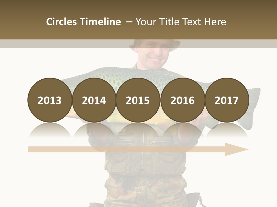 Trout Fishing Gone Fishing Vacations PowerPoint Template