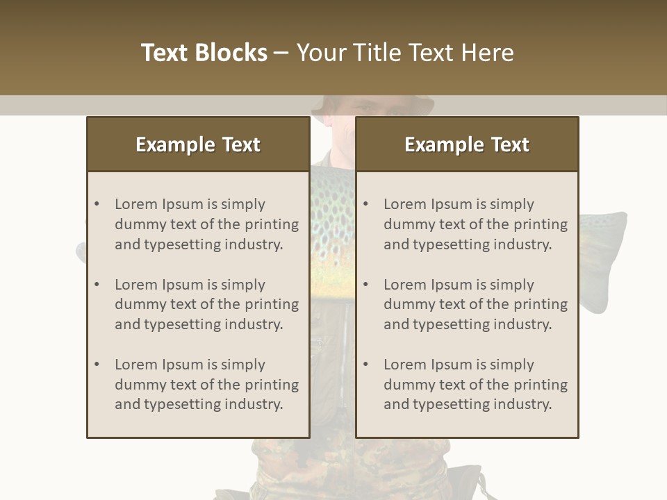 Trout Fishing Gone Fishing Vacations PowerPoint Template