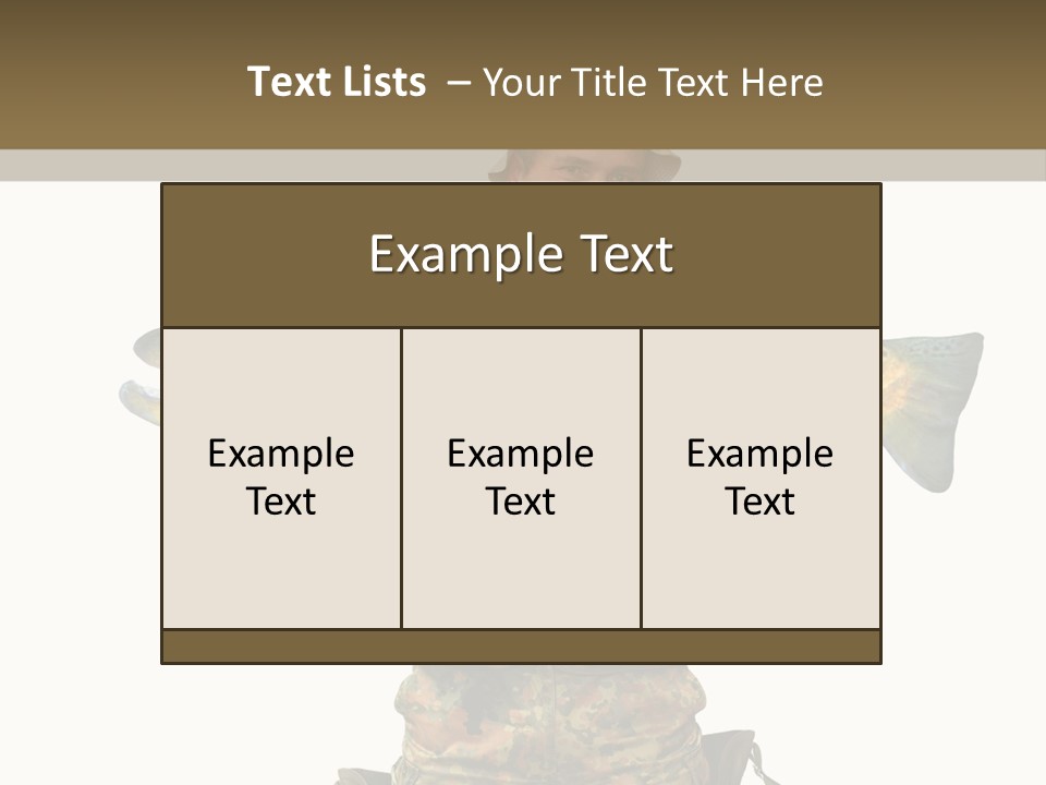 Trout Fishing Gone Fishing Vacations PowerPoint Template